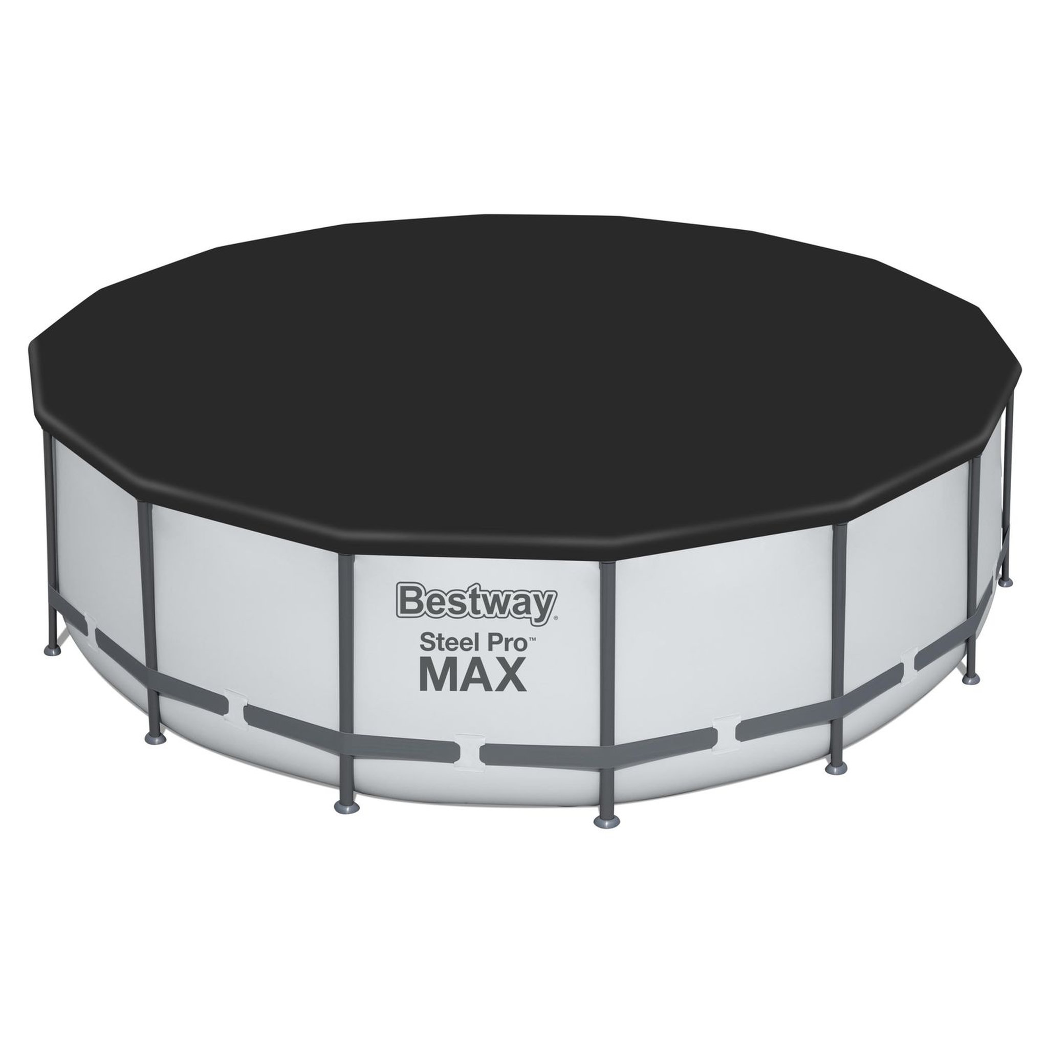Voir la diapositive 6 : BESTWAY Piscine tubulaire ronde 488x122cm Steel Pro Max&trade;