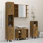 Voir la diapositive 3 : VIDAXL Armoire de bain Chene fume 30x30x179 cm Bois d'ingenierie
