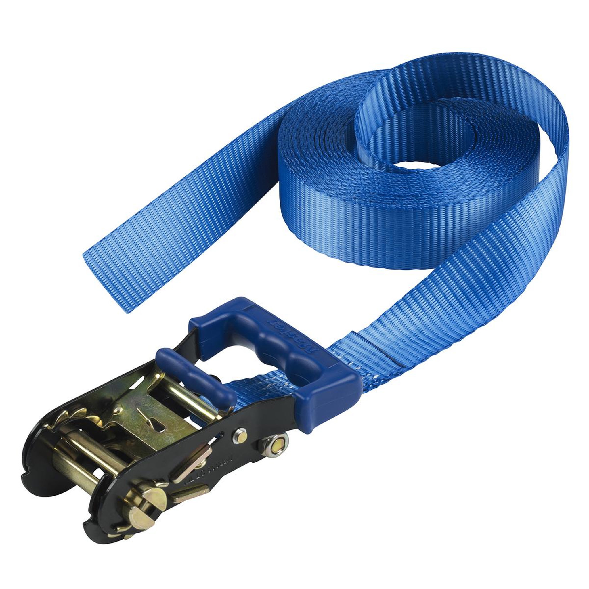 Master lock 4359eurdat sangle à cliquet certifiée, bleu, 6m x 35mm sangle