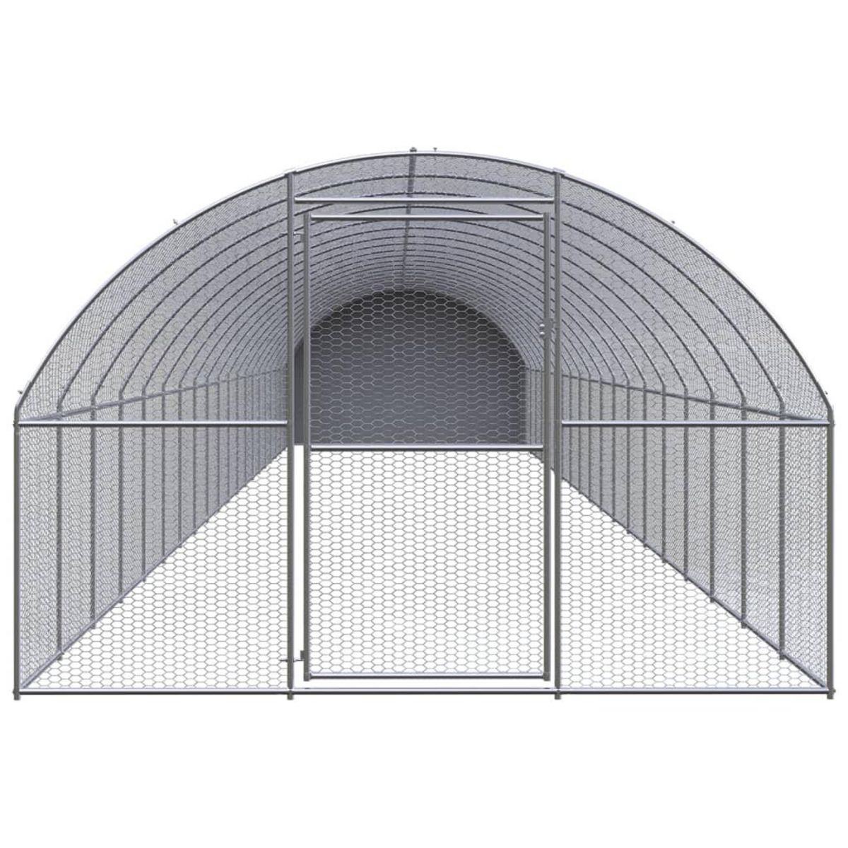 VIDAXL Poulailler d'exterieur 3x20x2 m Acier galvanise