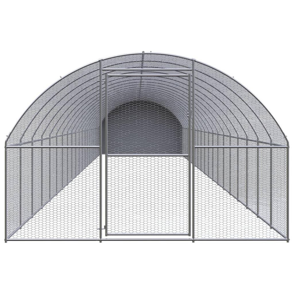 VIDAXL Poulailler d'exterieur 3x20x2 m Acier galvanise