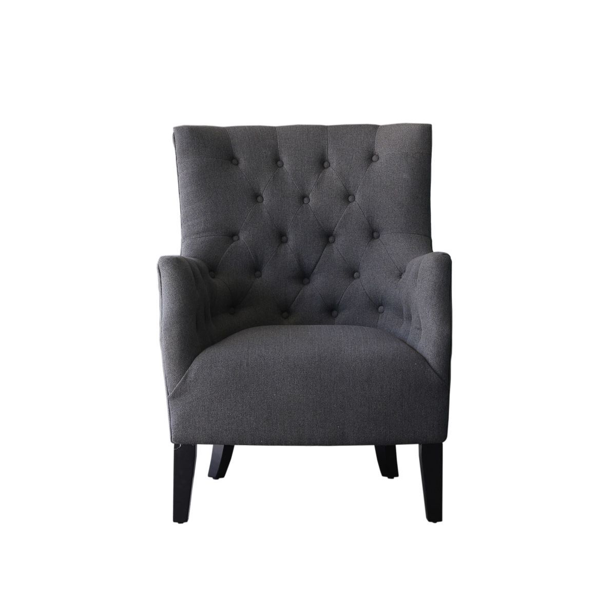 Habitat et Jardin Fauteuil Scandinave Tissu  Duchesse  - 76 x 83 x 100,5 cm - Gris