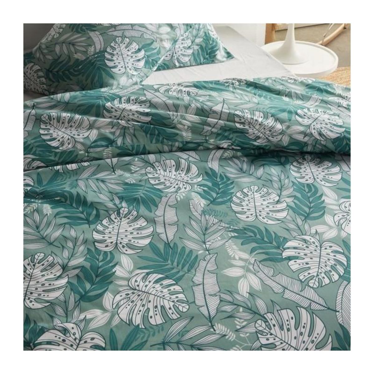 Today Parure de lit - TODAY Crazy - Imprimé Jungle - 2 personnes - 220 x 240 cm - Bleu