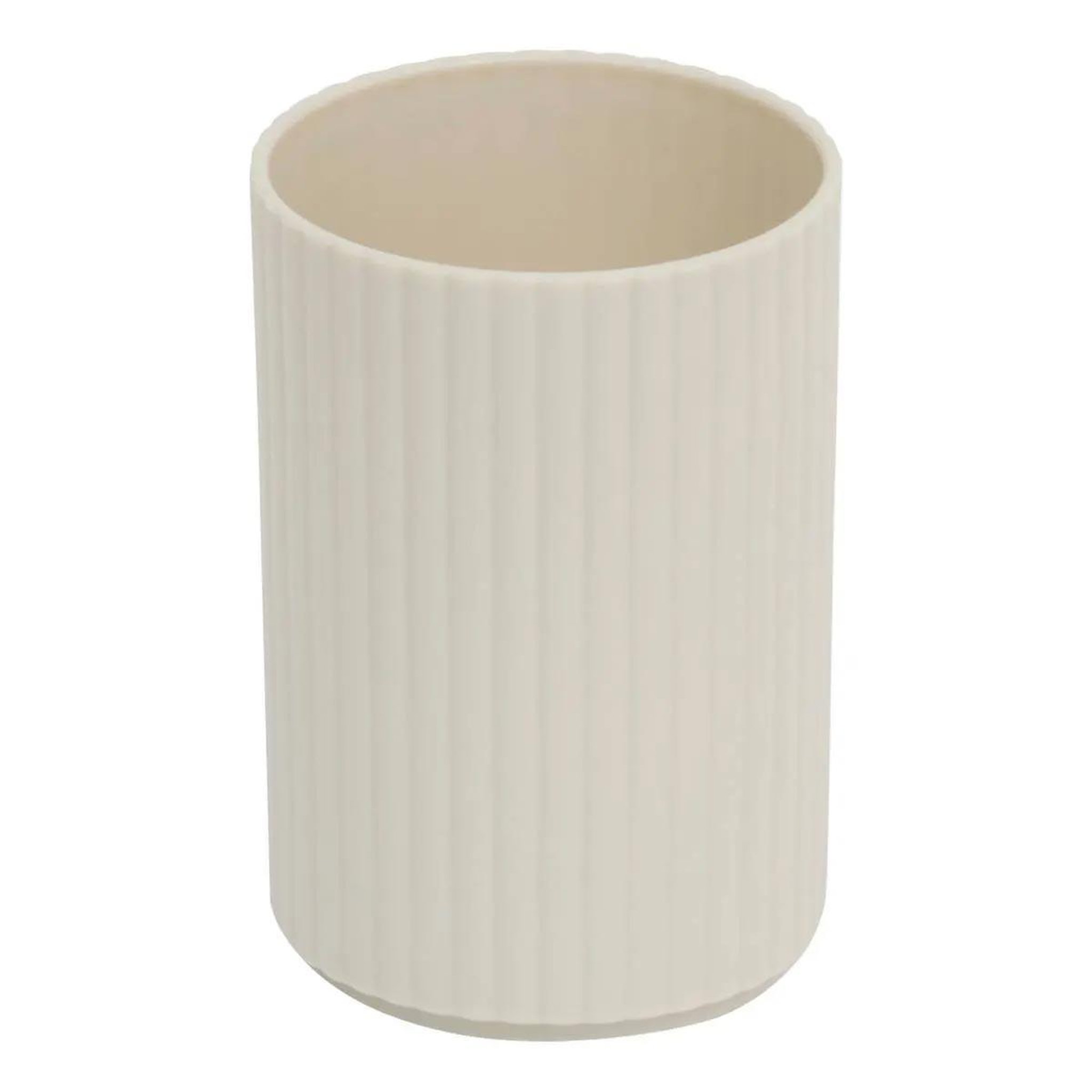 Voir la diapositive 3 : FIVE Lot de 3 accessoires de salle de bain  mily  17cm beige