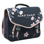 Voir la diapositive 2 : Naf Naf Cartable 38 cm CP/CE1/CE2 bleu motif fleurs roses