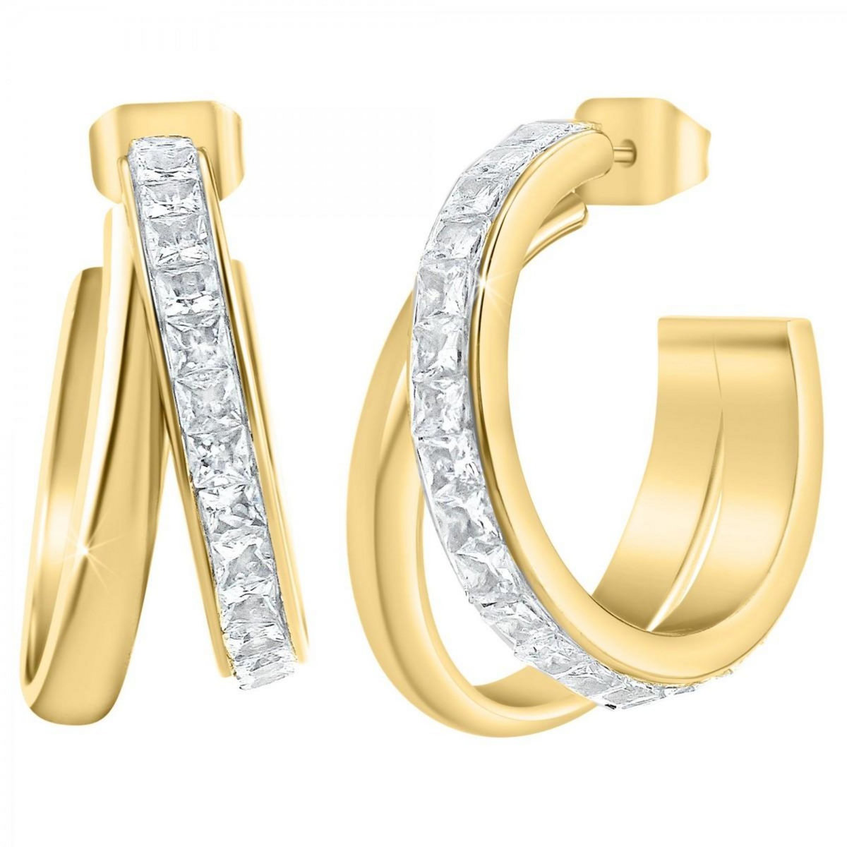 SC BOHEME Boucles d'oreilles par SC Bohème ornées de Cristaux scintillants