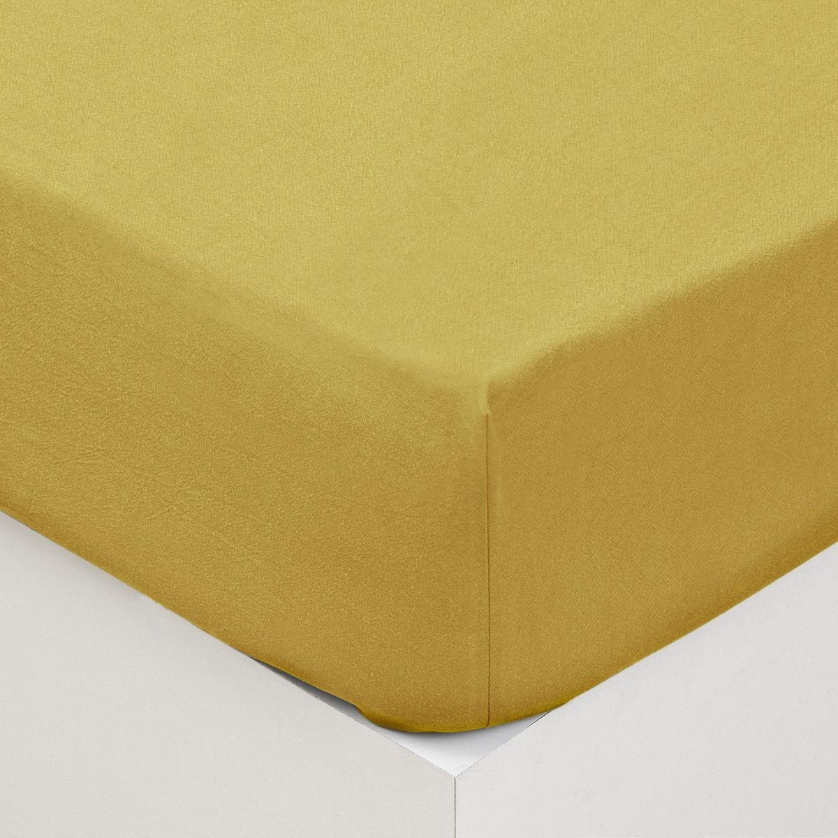 ATMOSPHERA Drap Housse bonnet 27 cm 100% Coton lavé