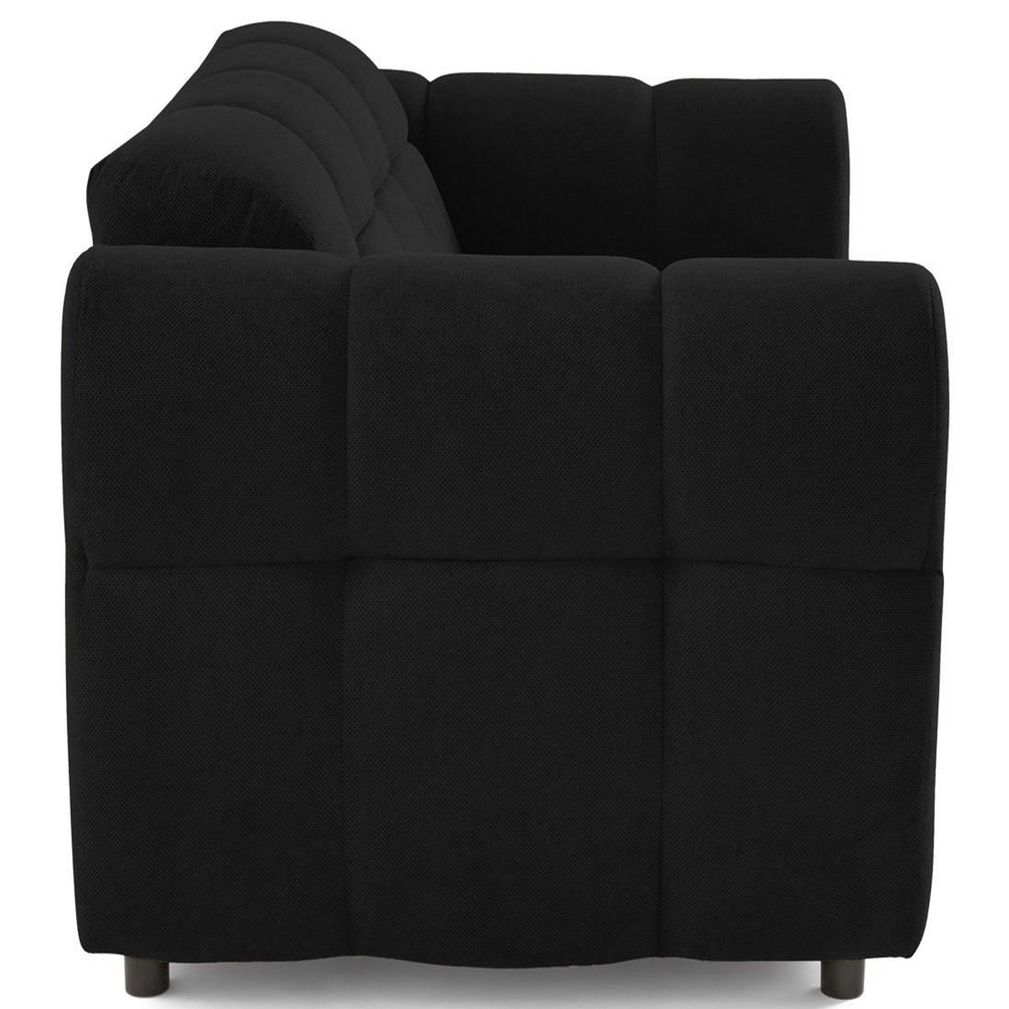 Voir la diapositive 4 : BEST MOBILIER Ray - canapé droit 2 places en tissu texturé