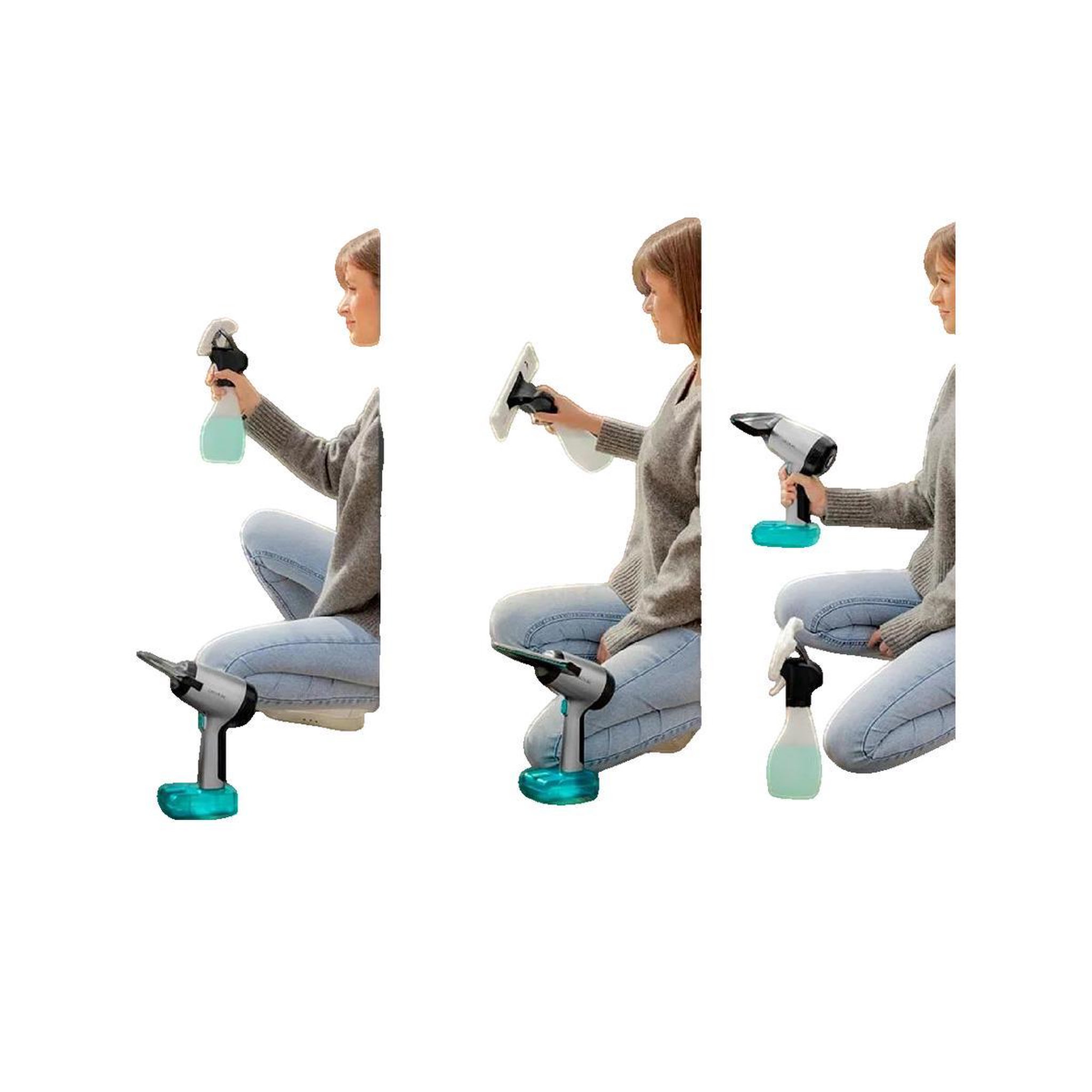 Voir la diapositive 2 : CECOTEC Aspirateur nettoyeur de vitres Cecotec 3 en 1 poids léger 1,2 kg