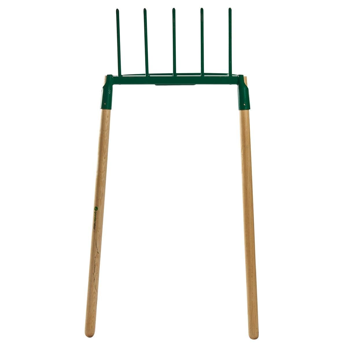 GARDENSTAR Biofourche en bois et métal - 5 dents