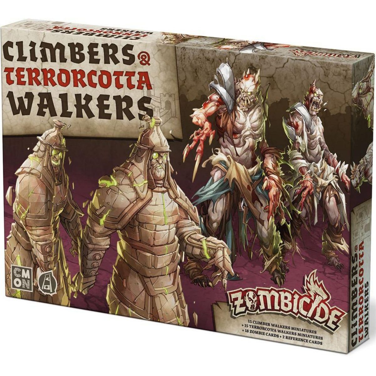 Asmodee Jeu de stratégie Asmodee Zombicide White Death Climbers Terrorcotta Walkers