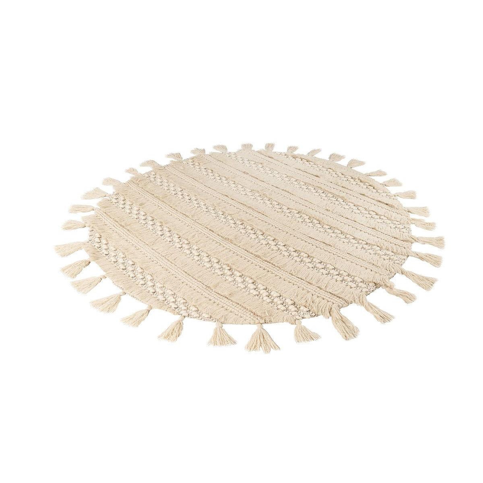 Voir la diapositive 2 : Paris Prix Tapis bohème tissé à la main  bohist  160cm naturel