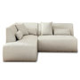 Voir la diapositive 1 : LISA DESIGN Onyx - canapé modulable d'angle gauche 5 places - en tissu