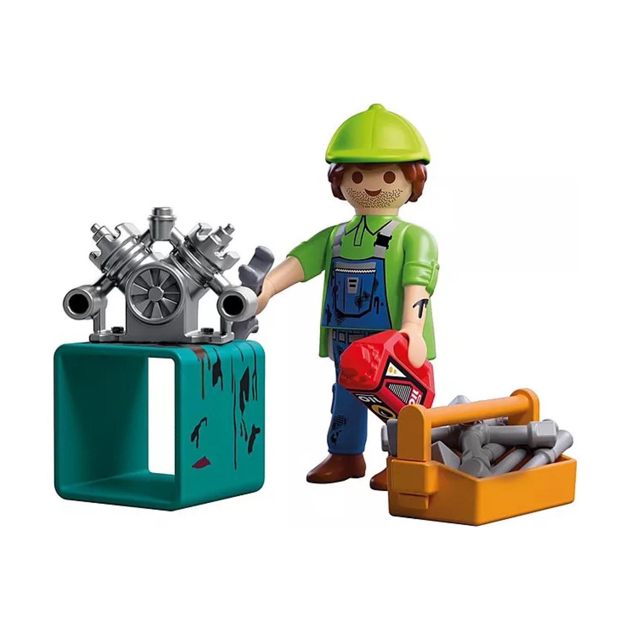Voir la diapositive 2 : PLAYMOBIL Mécanicien & outils Spécial +