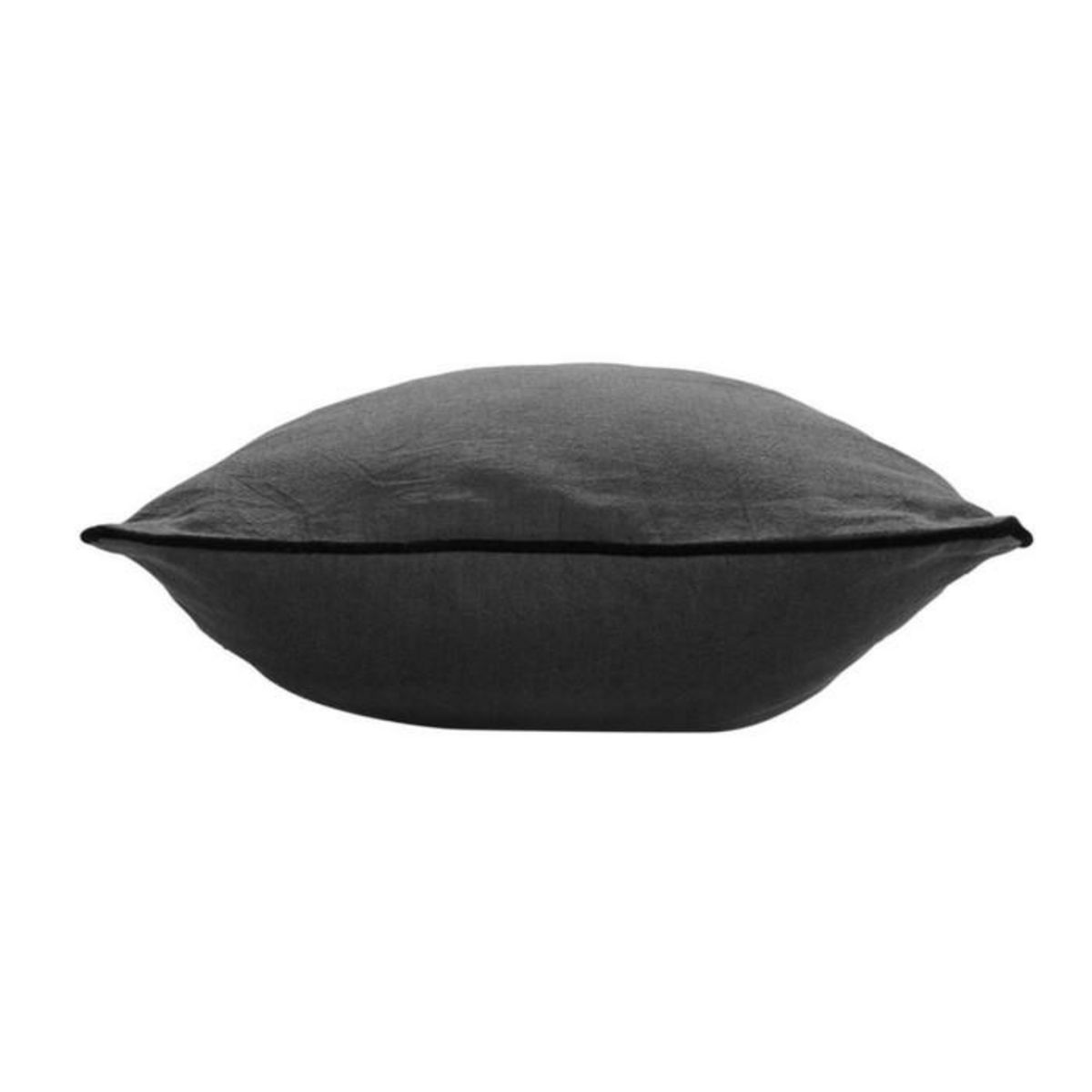 Paris Prix Coussin Déco Uni  Linette  30x50cm Anthracite