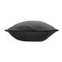 Voir la diapositive 2 : Paris Prix Coussin Déco Uni  Linette  30x50cm Anthracite