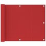 VIDAXL Ecran de balcon Rouge 75x500 cm PEHD