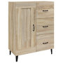 Voir la diapositive 2 : VIDAXL Buffet Chene sonoma 69,5x34x90 cm Bois d'ingenierie
