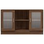Voir la diapositive 3 : VIDAXL Armoire a vitrine Chene marron 120x30,5x70 cm Bois d'ingenierie