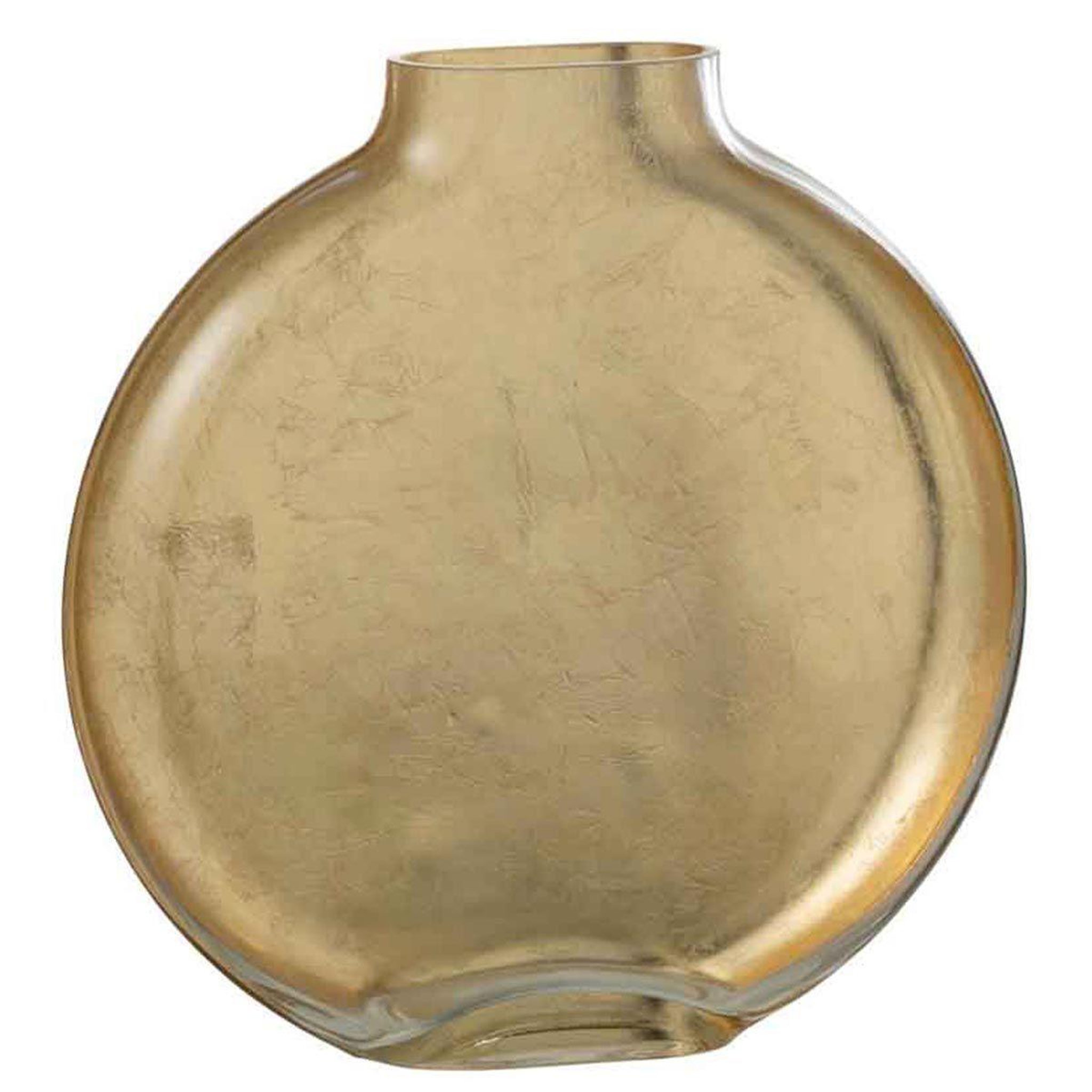 J-LINE Vase design en verre  miki  25cm or