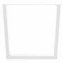 Voir la diapositive 5 : VIDAXL Pieds de table a manger forme de V 2 pcs blanc 90x(72-73,3) cm
