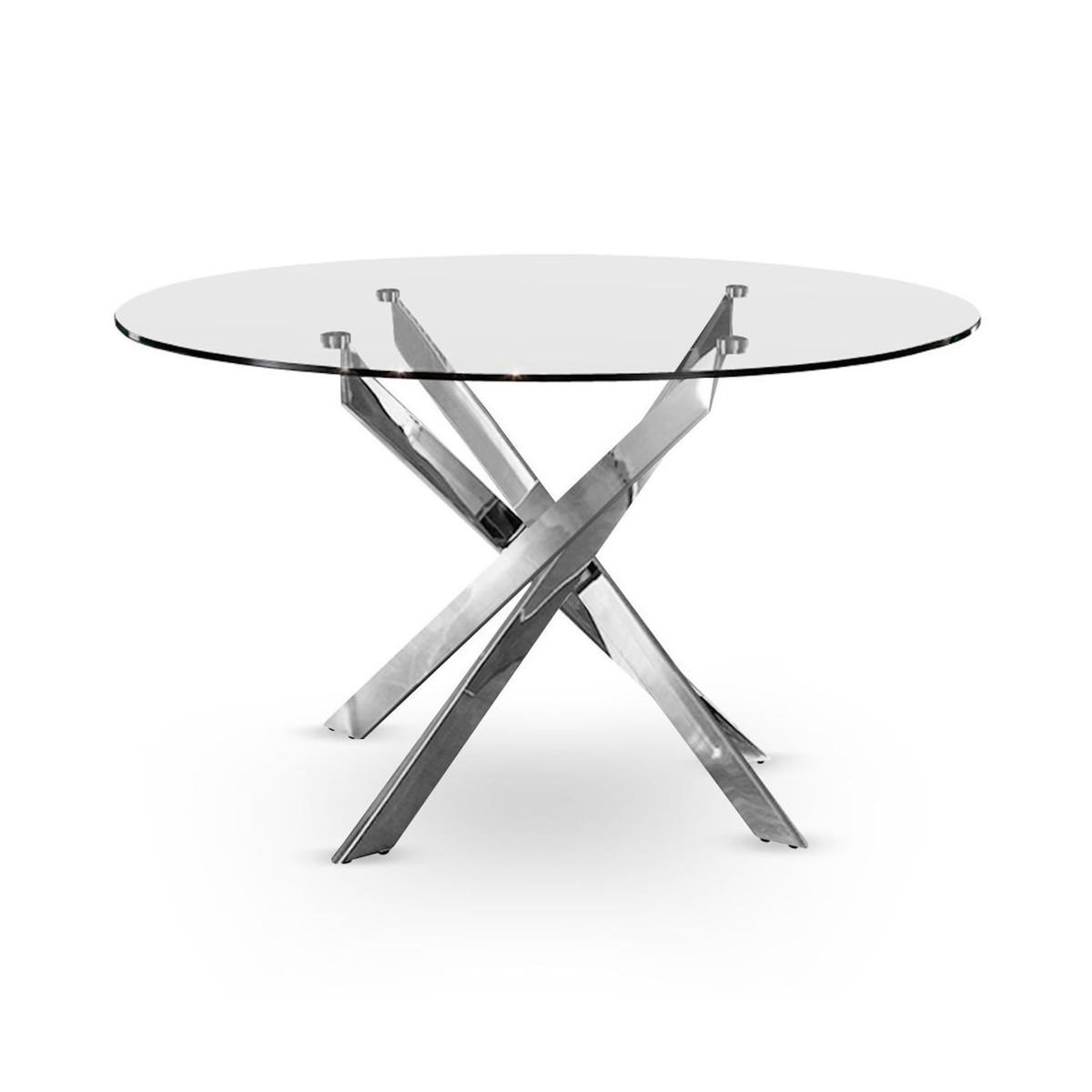 Paris Prix Table de Repas  Spacius  130cm Argent