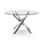 Paris Prix Table de Repas  Spacius  130cm Argent
