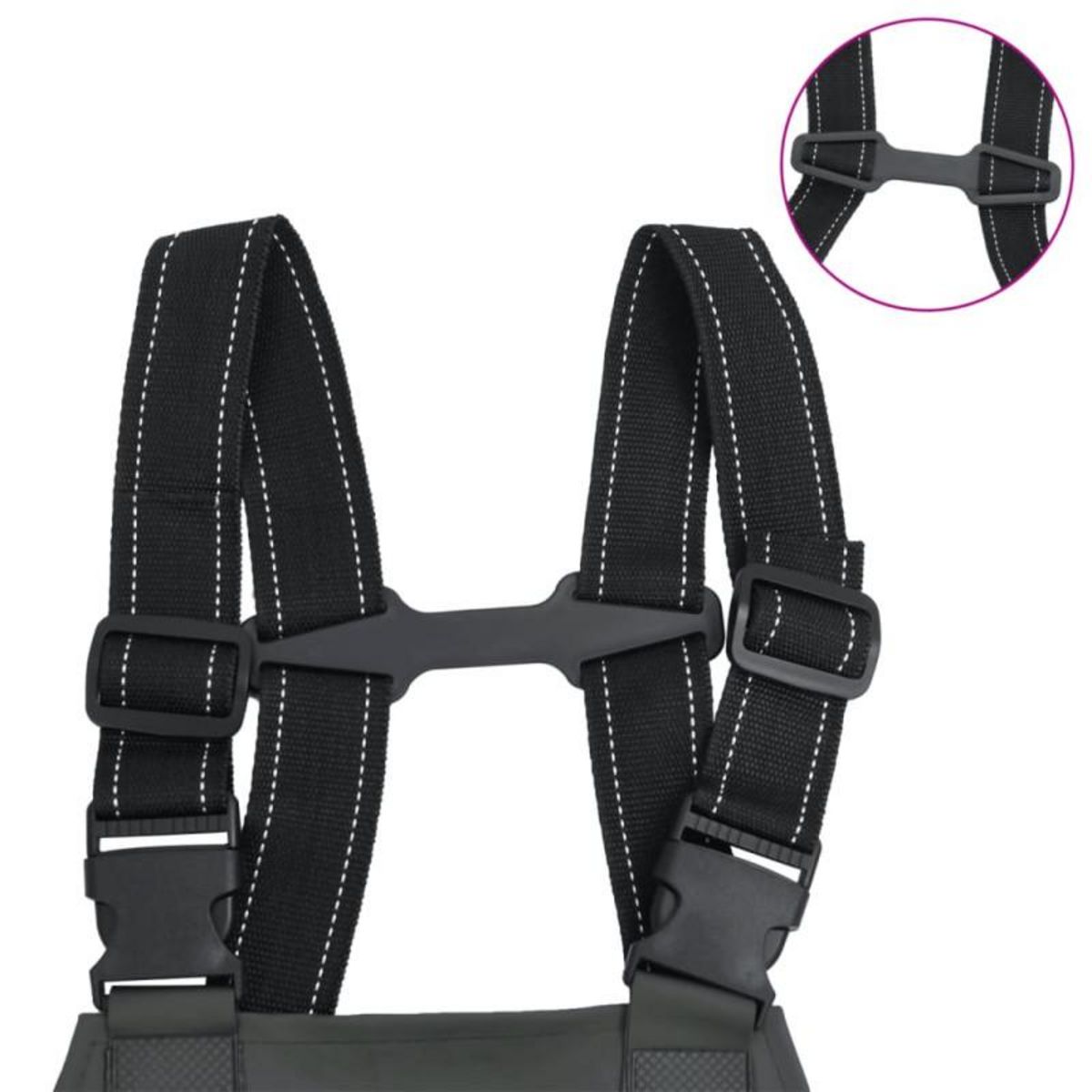 VIDAXL Cuissardes avec bottes vert foncé taille 39