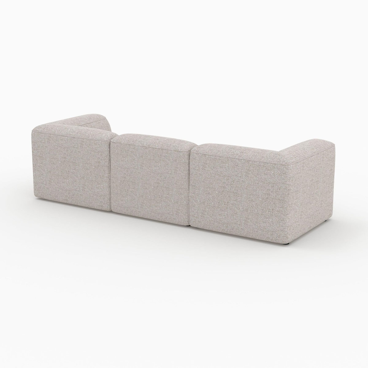 MAISON PAVANE Canapé modulable en tissu beige 3 places-Hestia