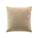 Douceur d'Intérieur Coussin déhoussable BELI - Bouclette unie. Coloris disponibles : Blanc, Beige
