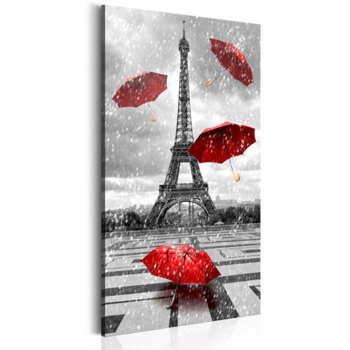 Paris Prix Tableau Imprimé  Paris : Red Umbrellas  60x120cm