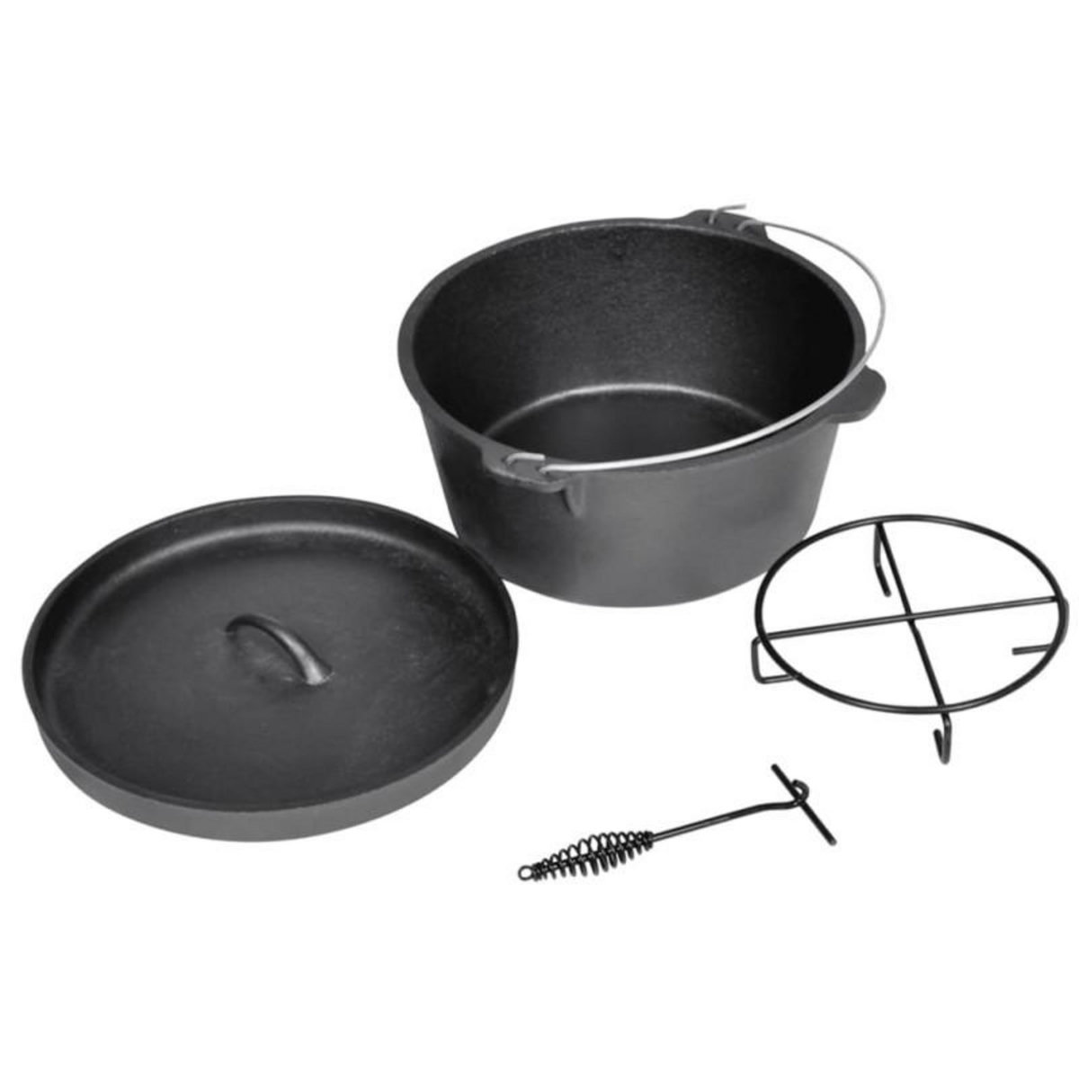 VIDAXL Casserole de cuisson en fonte type four hollandais