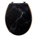 FIVE Abattant WC Imprimé Marbre  Léa  42cm Noir