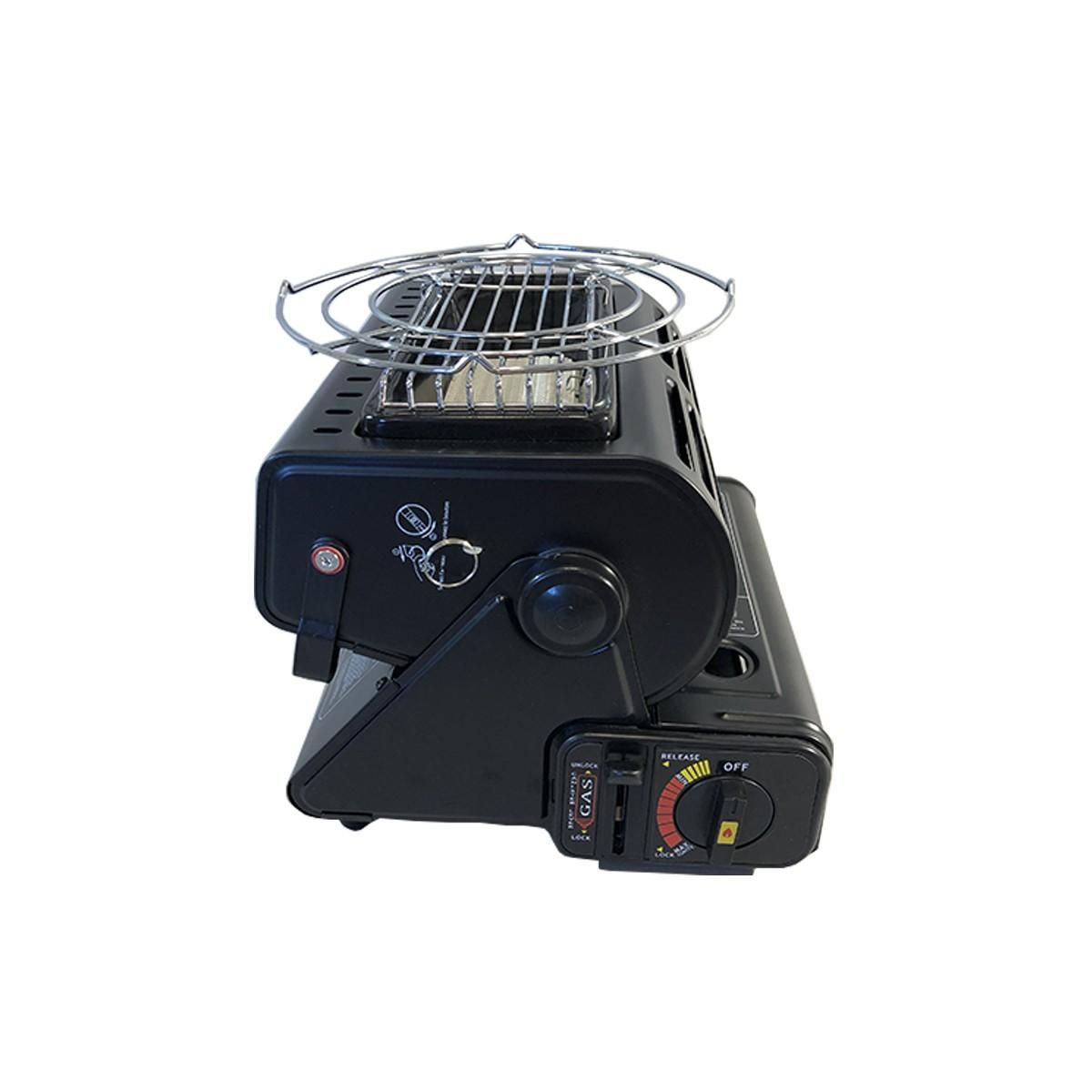 NIKLAS Chauffage à gaz portable1300W Céramique Peche Outdoor + 4 cartouches gaz NIKLAS