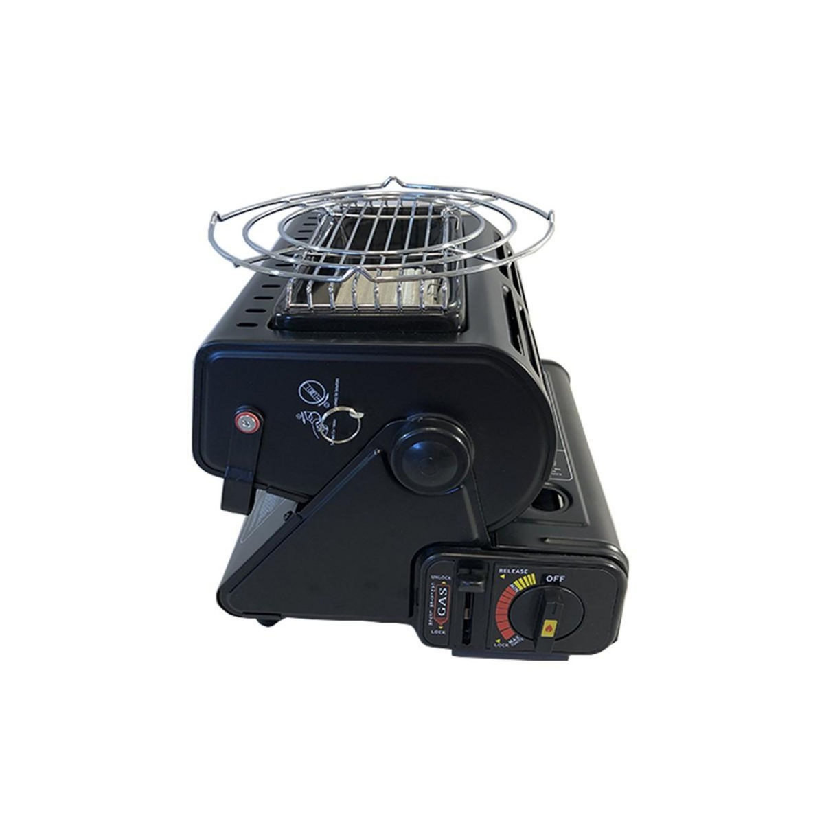 NIKLAS Chauffage à gaz portable1300W Céramique Peche Outdoor + 4 cartouches gaz NIKLAS