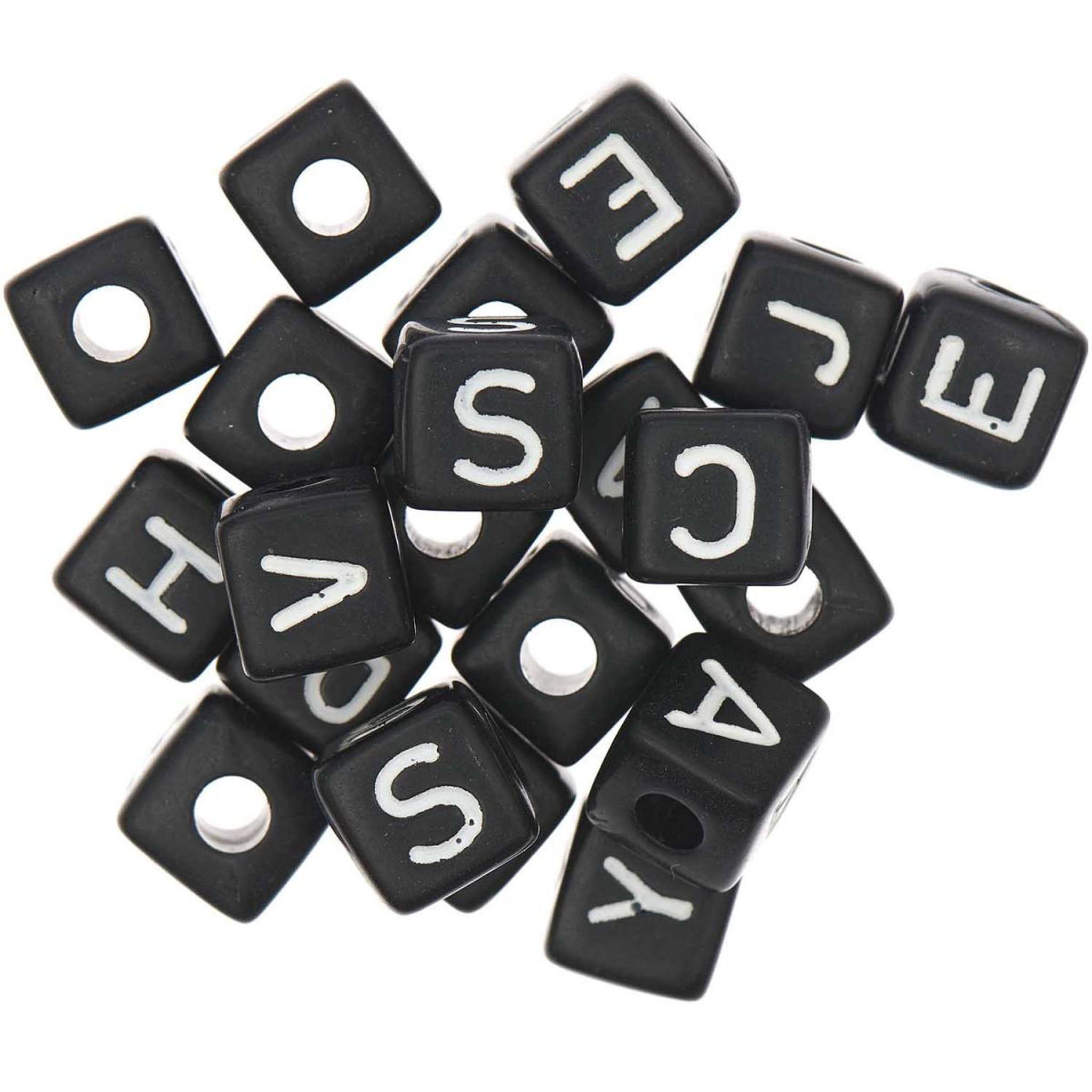 Voir la diapositive 3 : RICO DESIGN Itoshii parck de 19 perles ponii noires hope smile dream enjoy