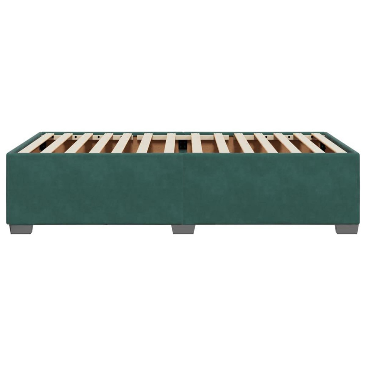 VIDAXL Cadre de lit sans matelas vert fonce 90x190 cm velours