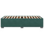 Voir la diapositive 5 : VIDAXL Cadre de lit sans matelas vert fonce 90x190 cm velours