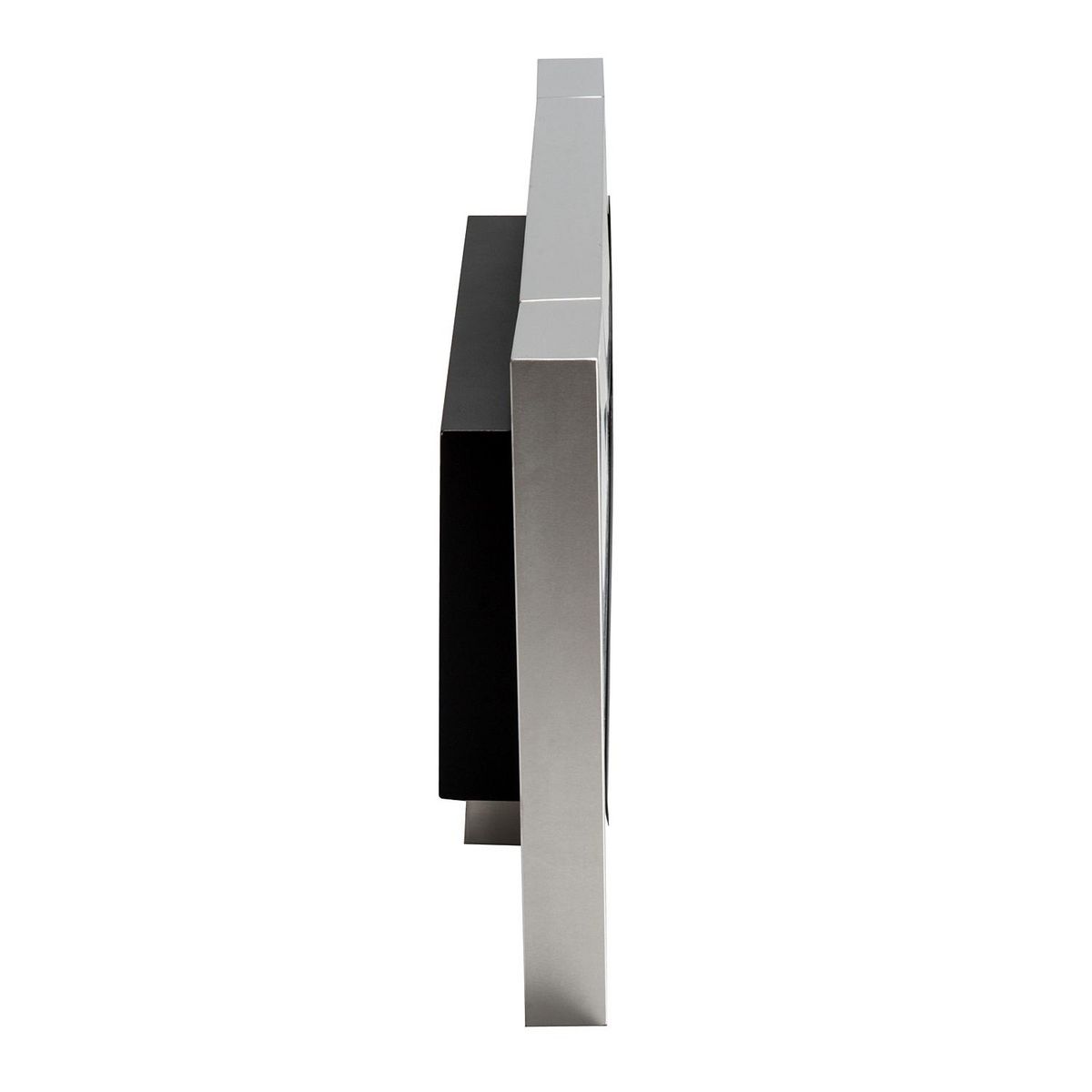 HOMCOM Cheminée bioéthanol murale design Bauhaus 2 brûleurs 3 L couverture 25-30 m² acier inox brossé