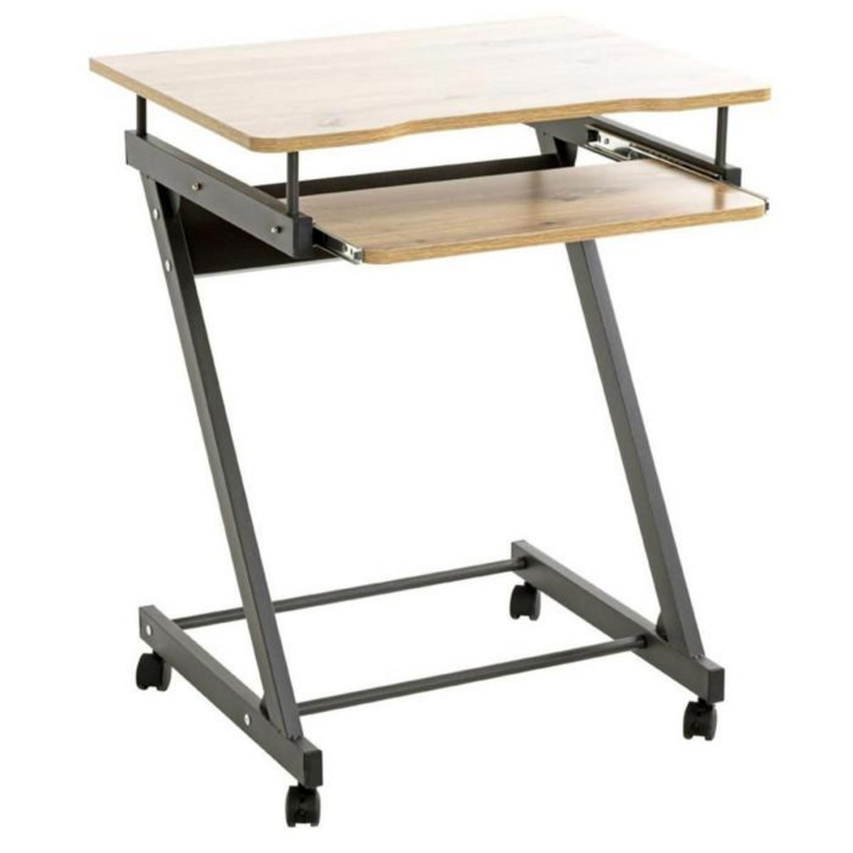 Paris Prix Bureau Design  Admira  75cm Chêne & Anthracite