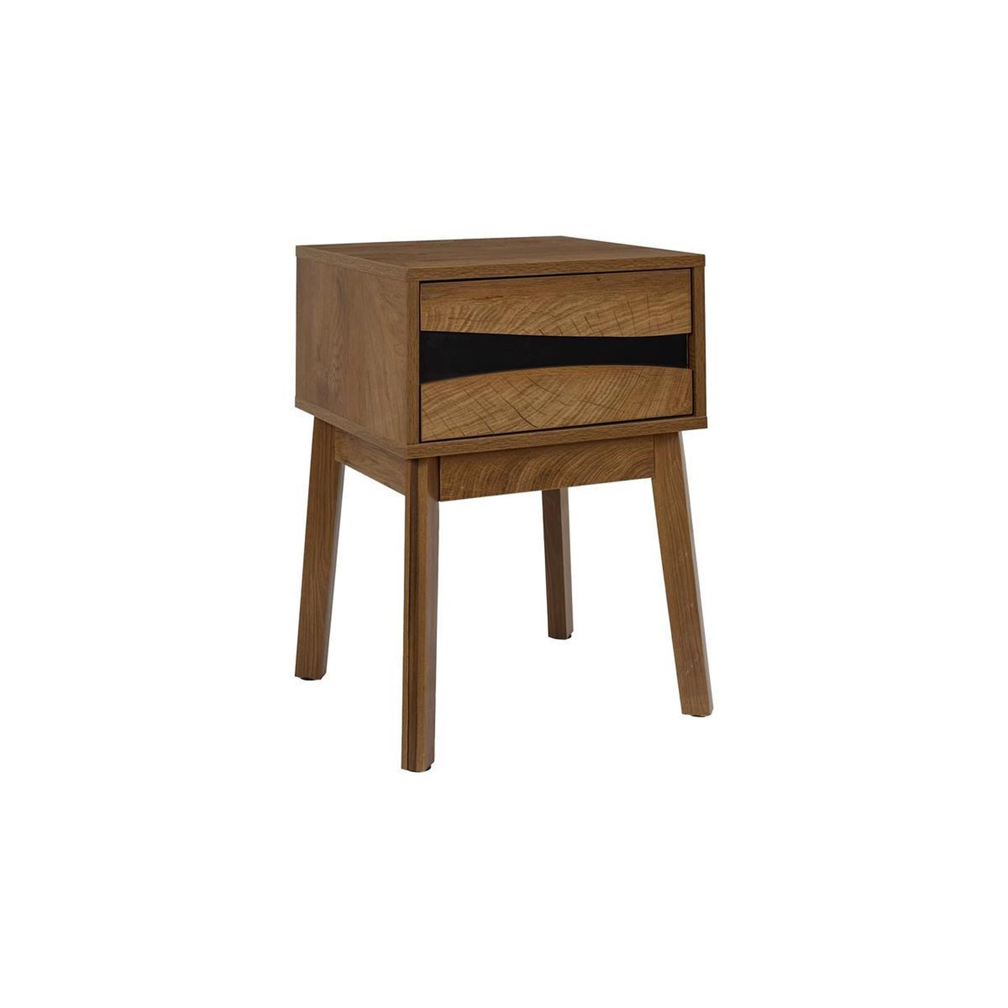 The Home Deco Factory Table de chevet avec tiroir  forest  55cm marron
