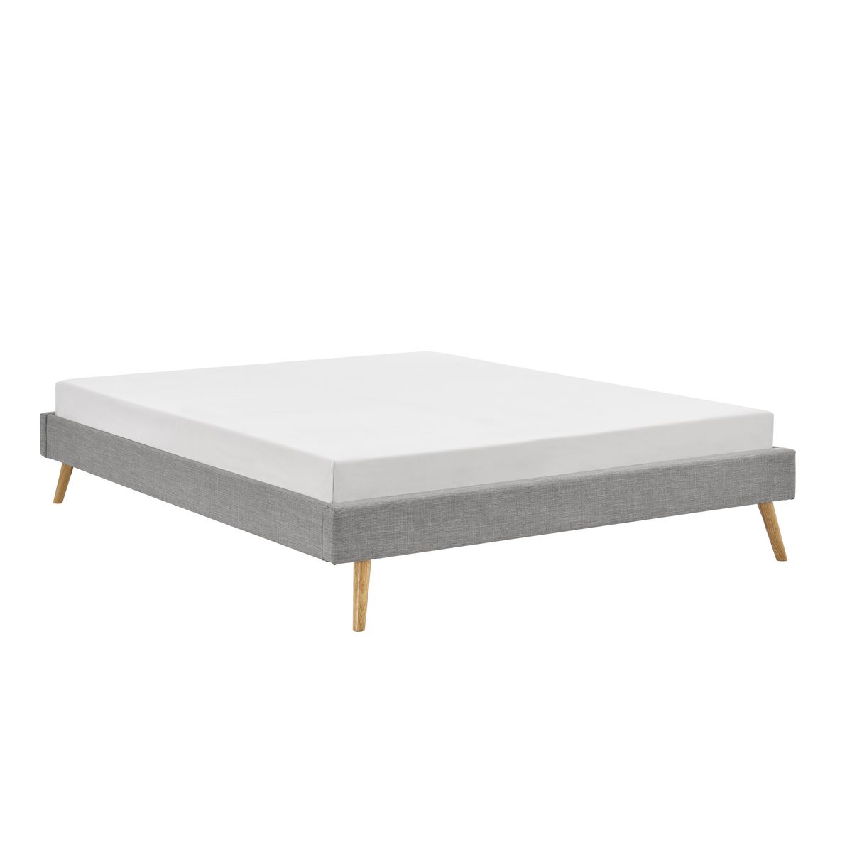 Cadre de lit scandinave en tissu 140x190 OREBRO