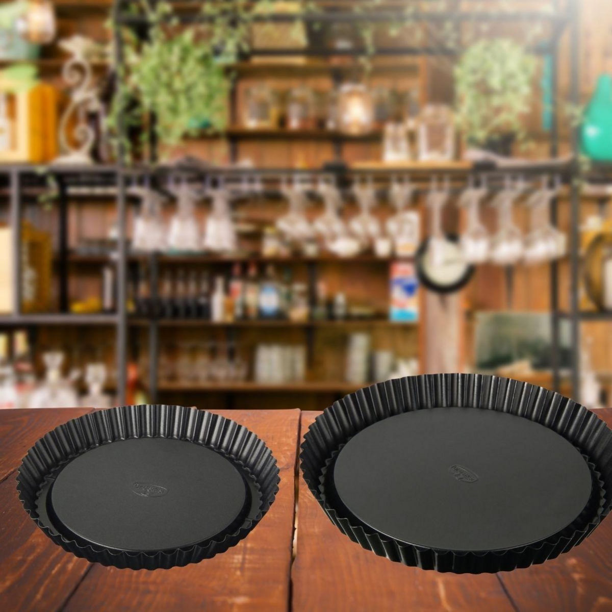 DR.OETKER Set de 2 moules à tarte renversée 22 cm et 28 cm Dr Oetker tradition