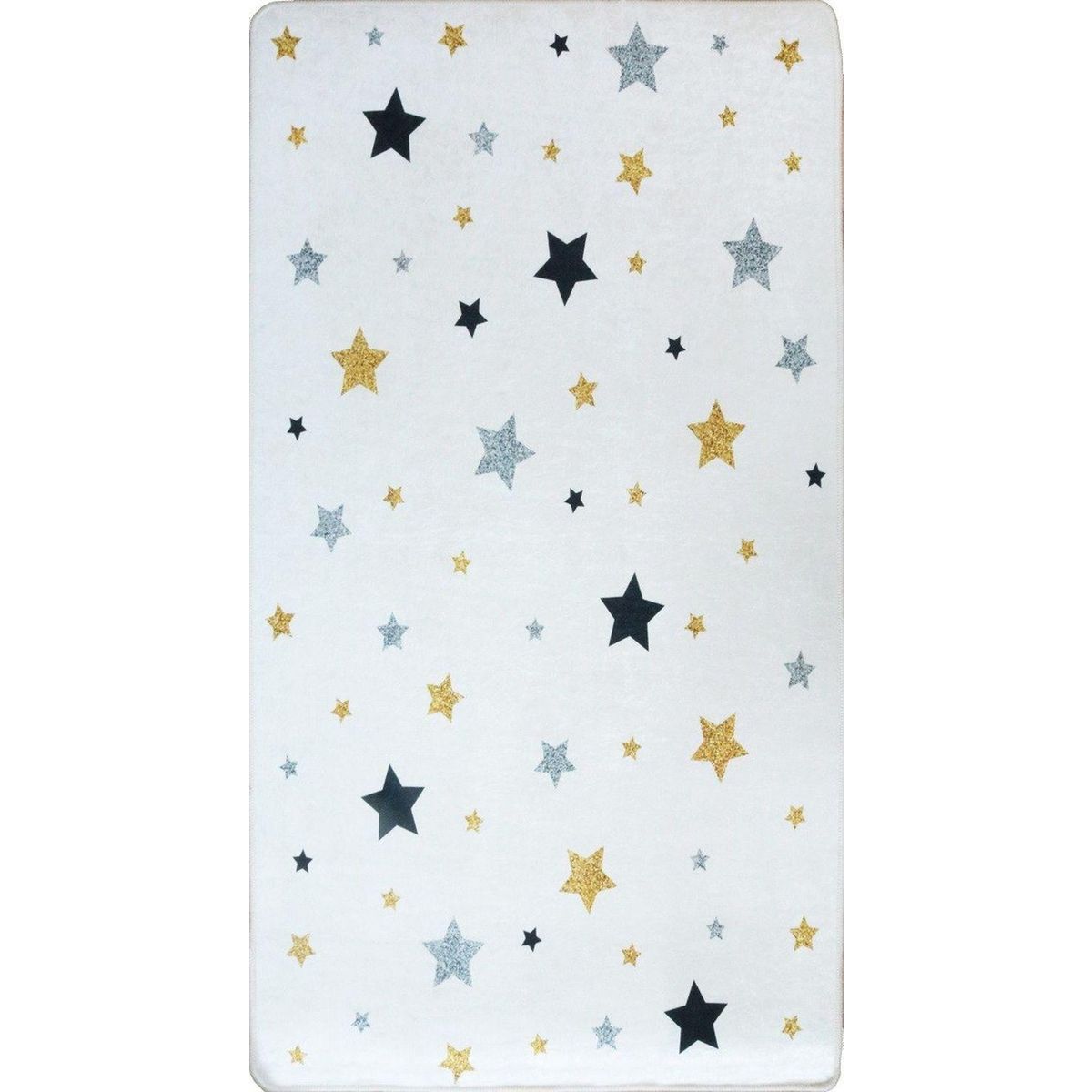 MANI TEXTILE Tapis enfant Etoile 80 x 150 cm - Ecru