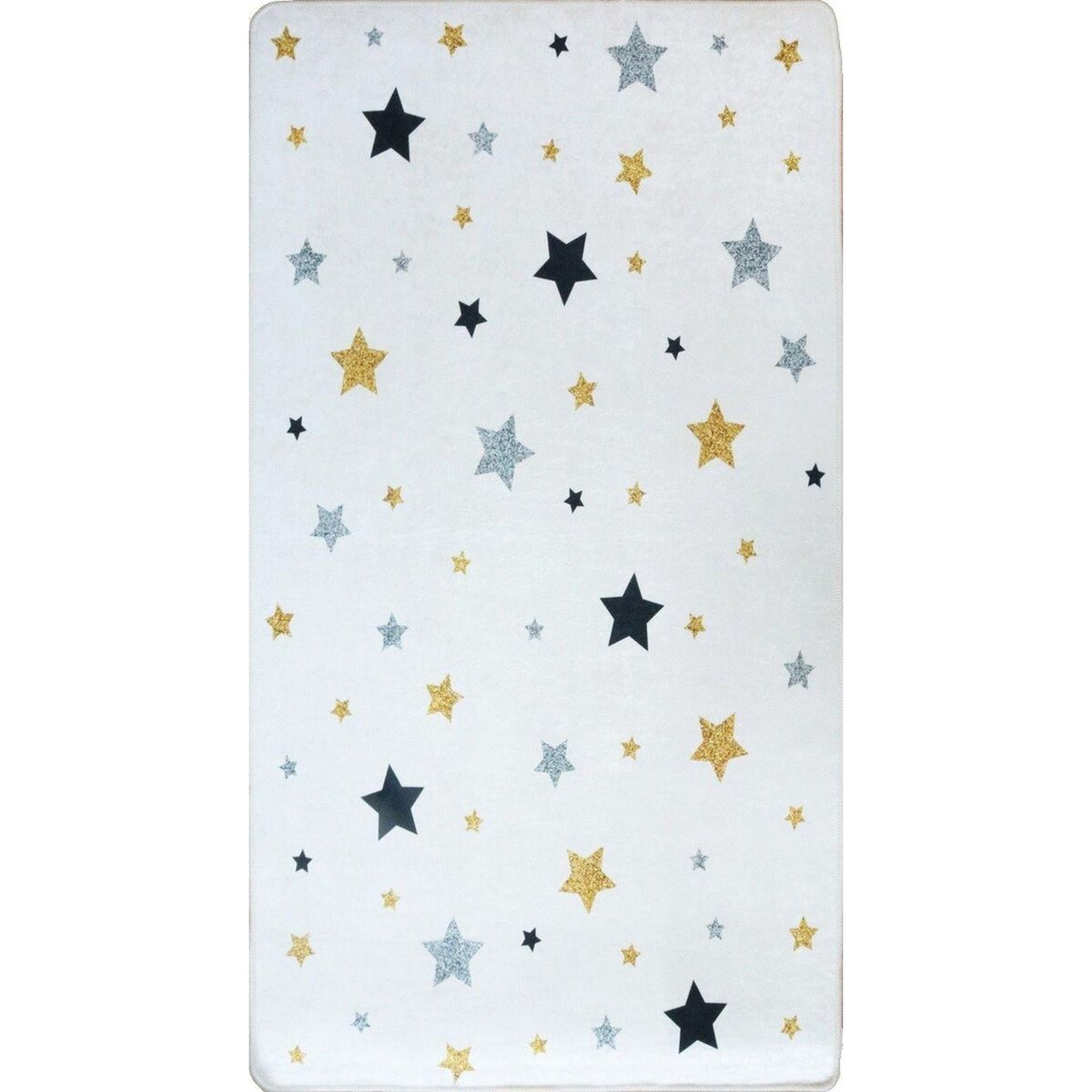 MANI TEXTILE Tapis enfant Etoile 80 x 150 cm - Ecru