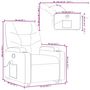 Voir la diapositive 6 : VIDAXL Fauteuil inclinable de massage Marron fonce Tissu