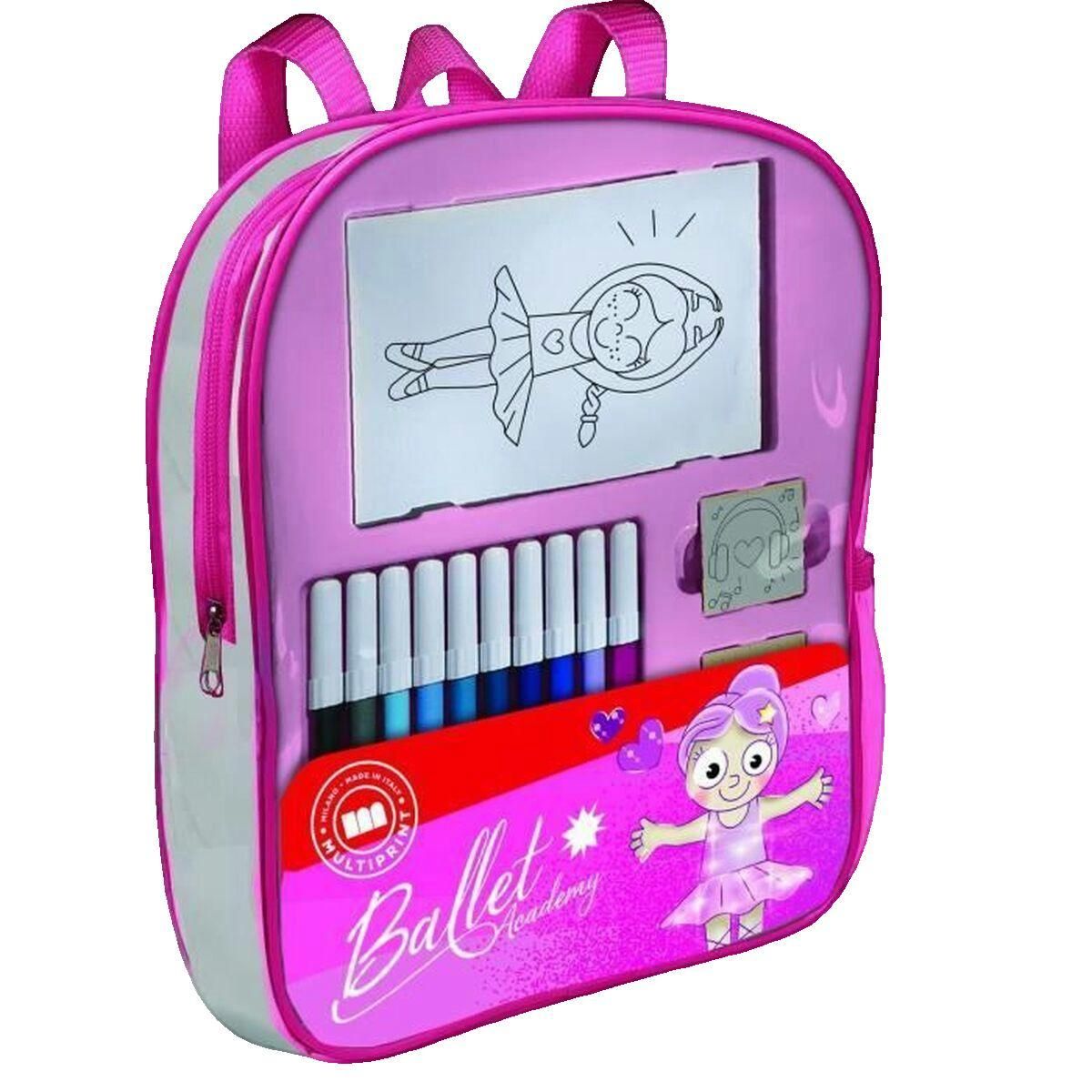 Multiprint Sac à dos Multiprint rose artistique