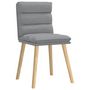 Voir la diapositive 3 : VIDAXL Chaises a manger lot de 4 gris clair tissu