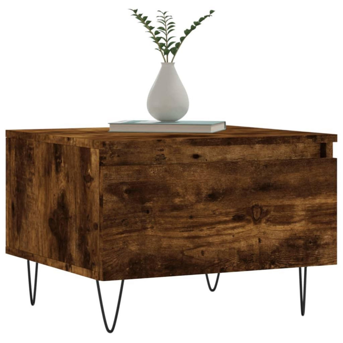 VIDAXL Tables basses 2 pcs chene fume 50x46x35 cm bois d'ingenierie