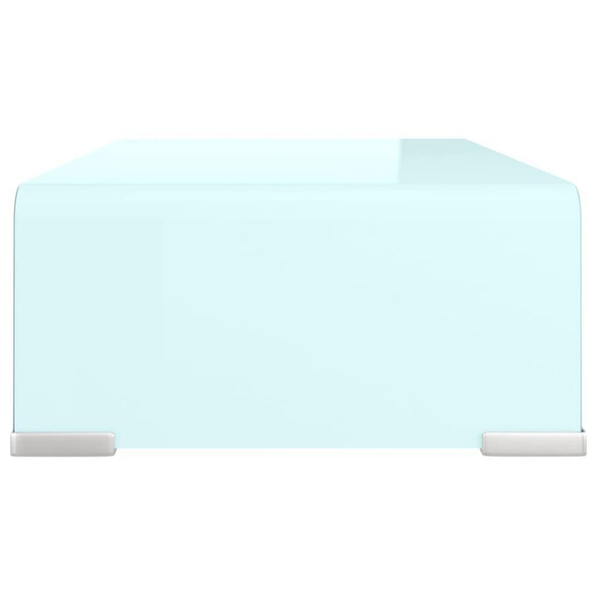 VIDAXL Meuble TV/Support pour moniteur 40x25x11 cm verre vert